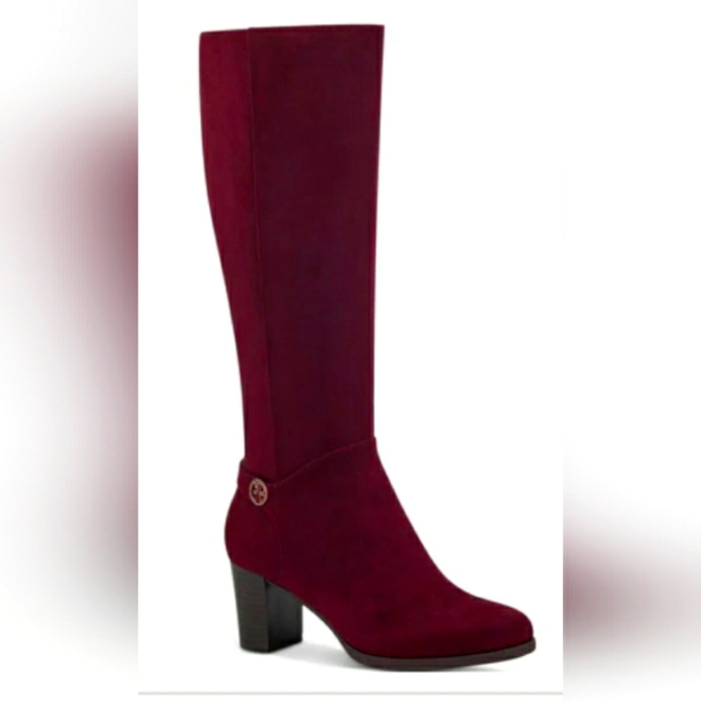 NWOB GIANNI BERNINI MEMORY FOAM KNEE HIGH BOOTS  (BURGUNDY) Sz. 7.5M....